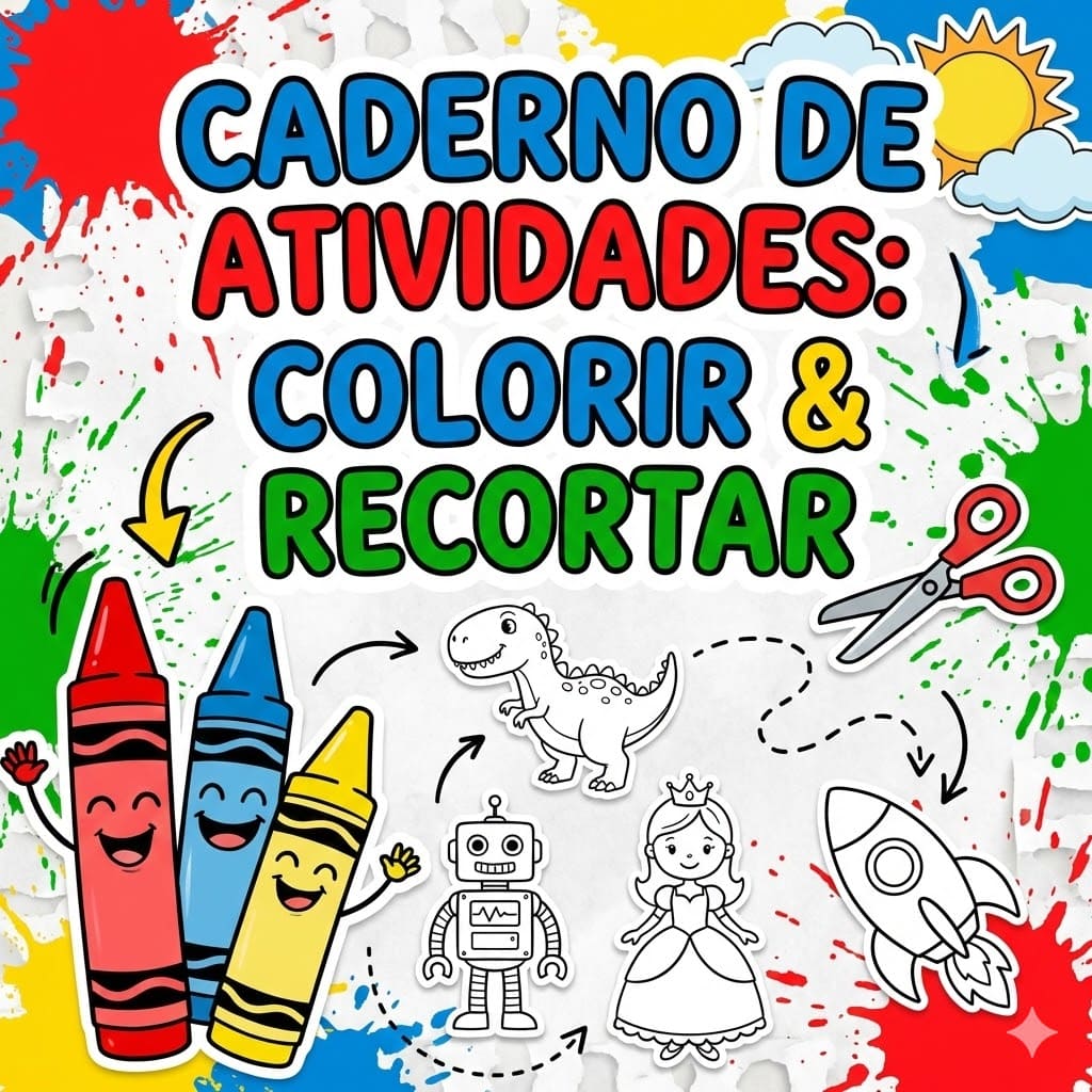 Capa Bônus 3 - Colorir e Recortar